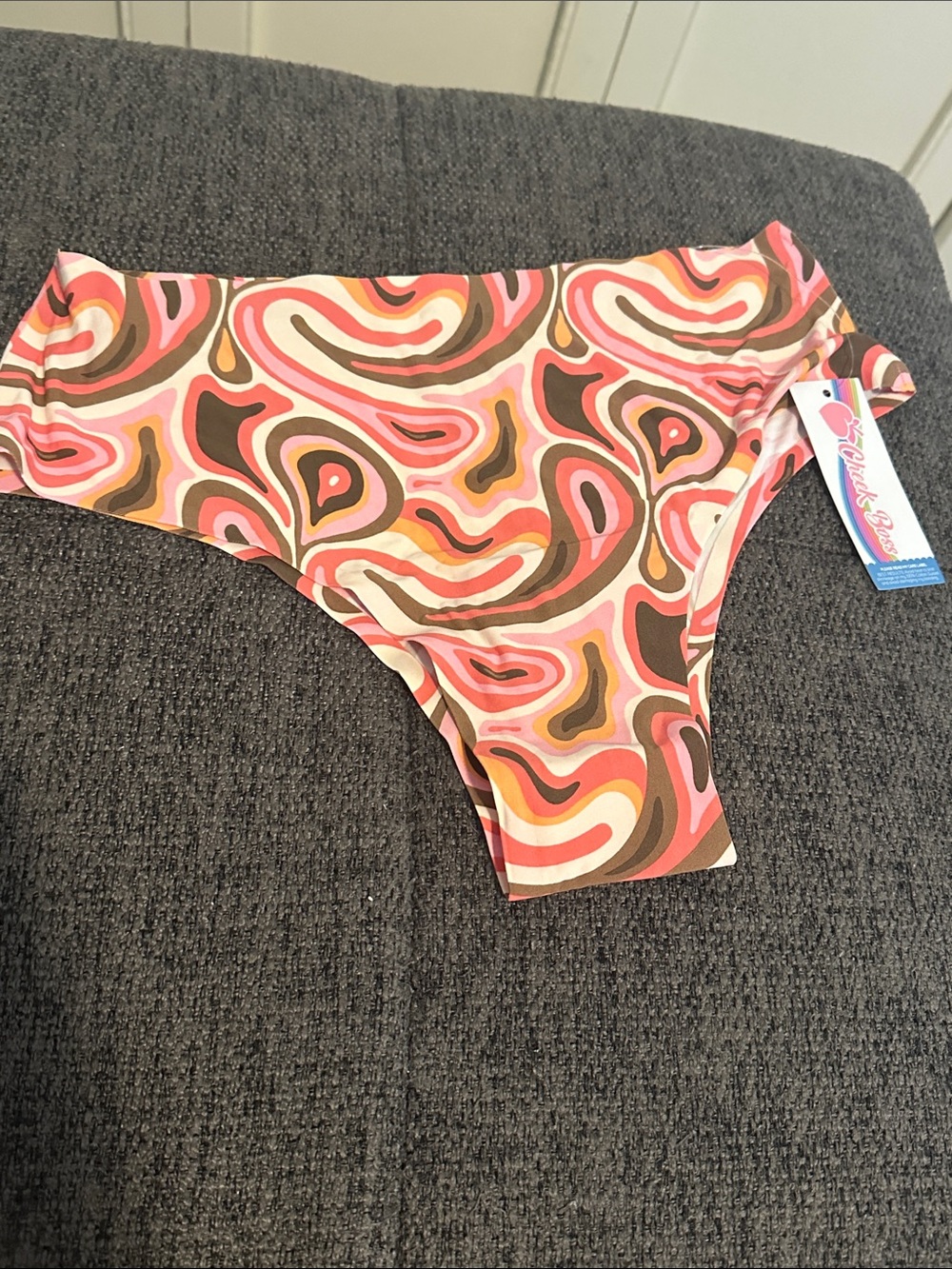 NWT Size Medium Swirls High-Cut Cheeky Cheek Boss Panty